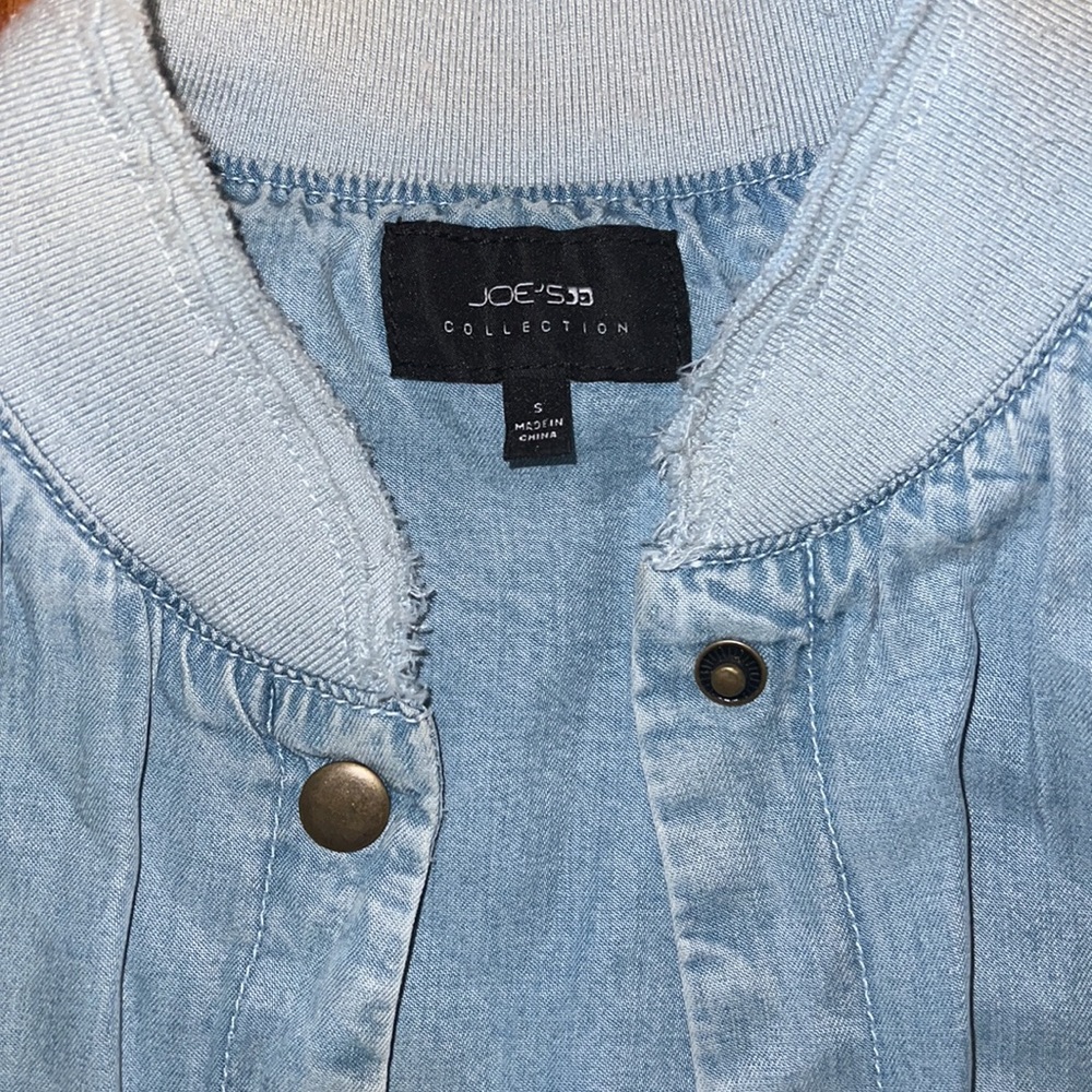 Joe’s Jean’s Collection Jean Bomber Jacket - Picture 2 of 3